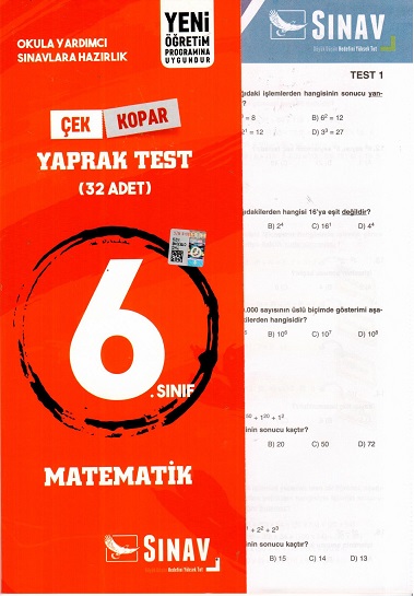 6.SINIF MATEMATİK  YAPRAK TEST 