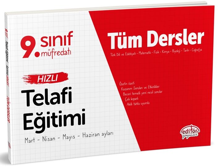 9.SINIF TÜM DERSLER HIZLI TELAFİ EĞİTİMİ -