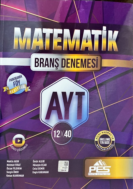 PES YKS AYT BRANŞ DENEME MATEMATİK 12*40 - 2022