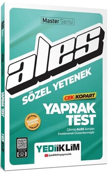 ALES SÖZEL YAPRAK TEST MASTER SERİ-2024