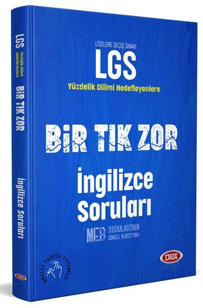 8.SINIF LGS BİR TIK ZOR İNGİLİZCE. S-B- 