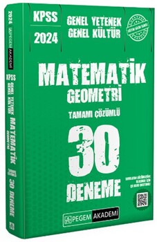 KPSS GYGK Matematik-Geometri 30 Deneme -2024