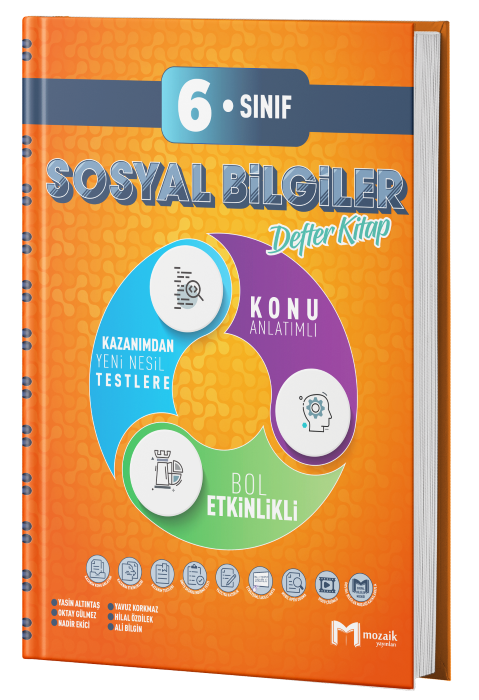 6.SINIF MOZAİK DEFTER SOSYAL BİLİMLER - 2024-25