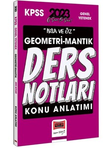 KPSS KISA ÖZ DERS NOTU GEOMETRİ MANTIK -2023