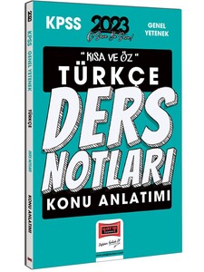 KPSS KISA ÖZ DERS NOTU TÜRKÇE -2023