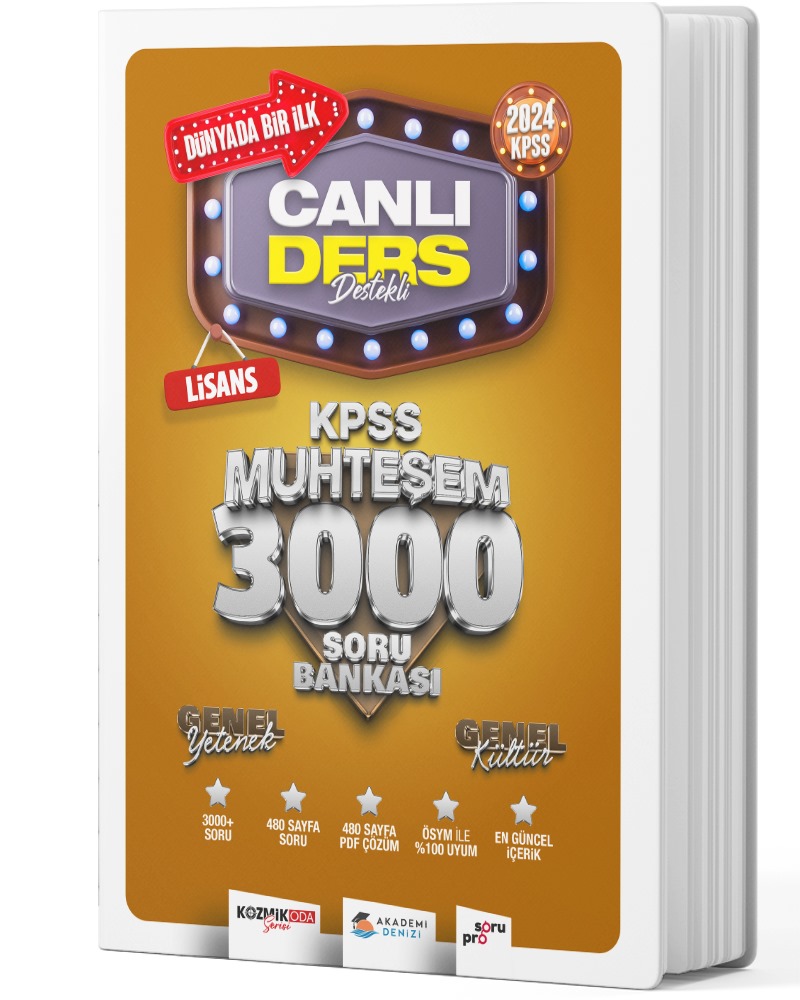 KPSS CANLI DERS LİSANS GYGK 3000 SB - 2024