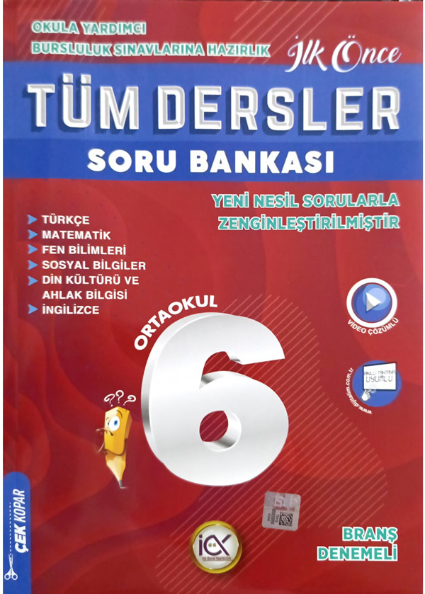 İLKÖNCE 6.SINIF S.B. TÜM DERSLER - 2024-25