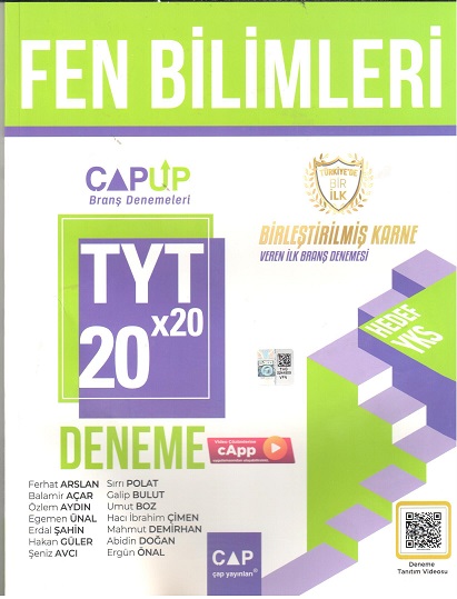 ÇAP UP TYT DENEME FEN BİLİMLERİ (20*20) - 2024