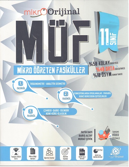 MİKRO ORİJİNAL 11.SINIF MÖF SET MATEMATİK - 2025