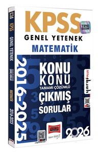 KPSS Genel Yetenek Matematik 2016-2026 ÇS-2026