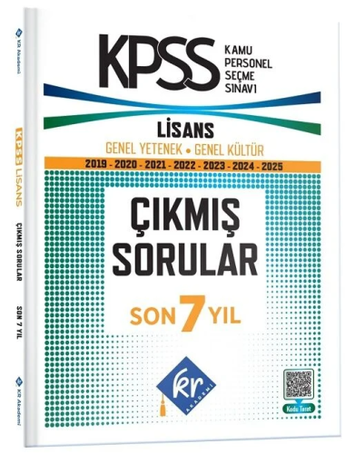 KPSS GYGK Çıkmış Sorular Son 7 Yıl Kitap -2026