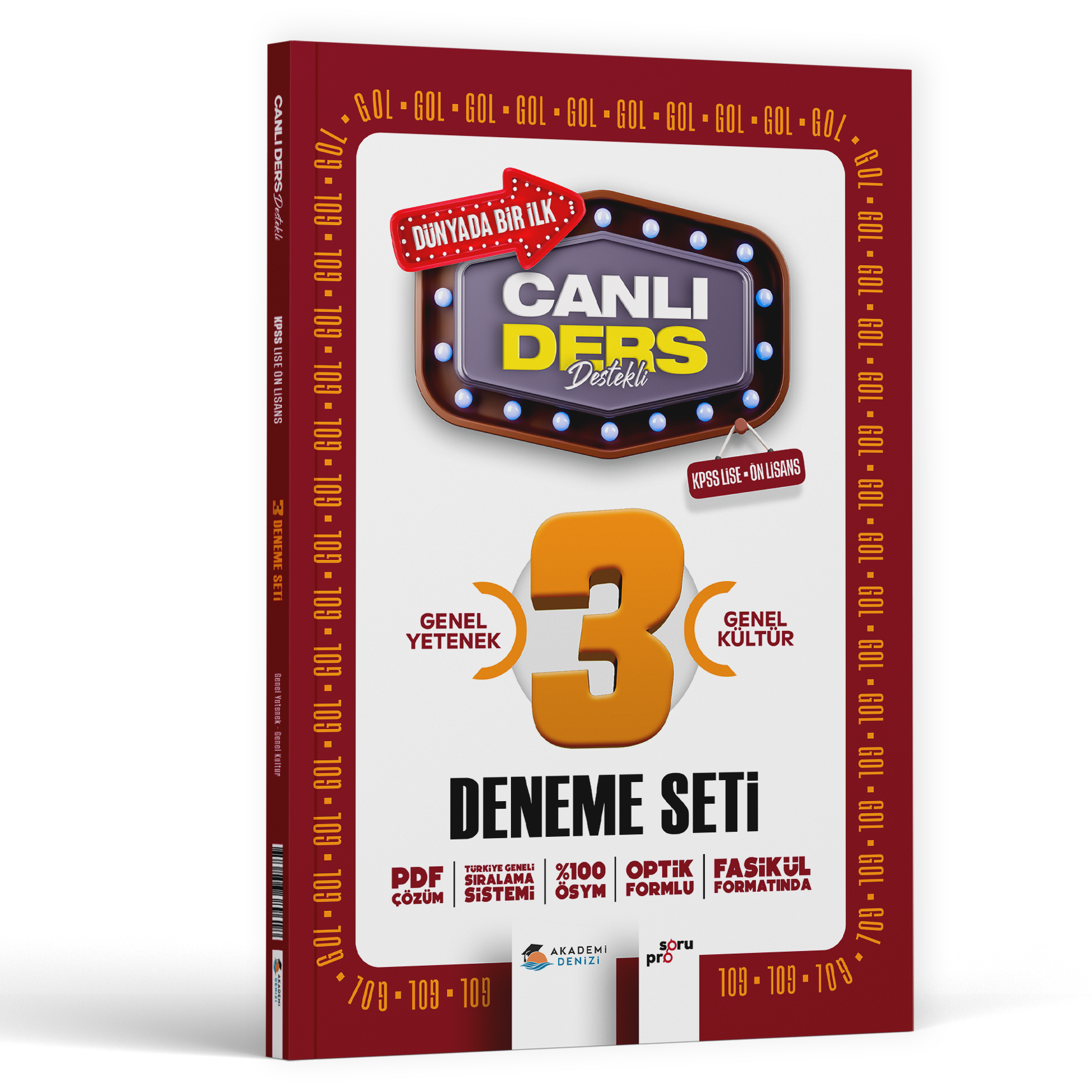 KPSS CANLI DERS LİSE ÖNL GK/GY 3LÜ DNM SETİ - 2025