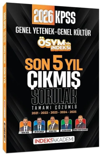 KPSS GY GK ÖSYM nin İndeksi Son 5 Yıl ÇS-2026
