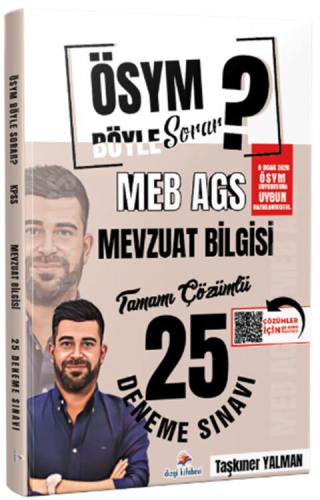 MEB AGS MEVZUAT BİL.25 DENEME -2026 İADESİZ 