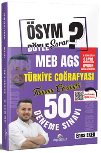 MEB AGS Türkiye Coğrafyası 50 Deneme Sınavı-2026