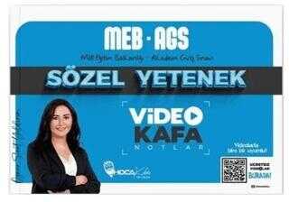 MEB AGS SÖZEL YET.VİDEO KAFA NOT -2025