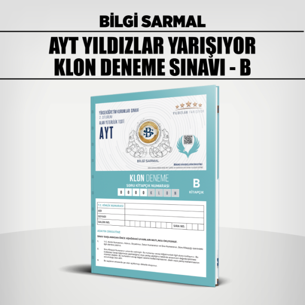 YILDIZLAR YKS AYT KLON DENEME SINAVI 2-B - 25-26