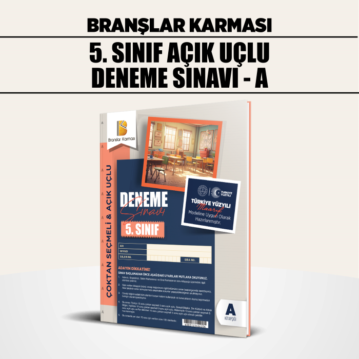 BRANŞLAR KRM 05.SINIF ÇOKTAN SEÇMELİ AÇIK UÇLU A