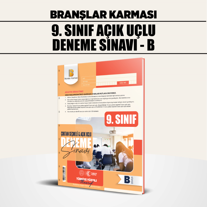 BRANŞLAR KRM 09.SINIF ÇOKTAN SEÇMELİ AÇIK UÇLU B