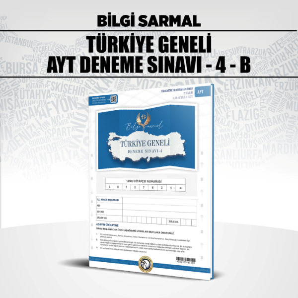 B.SARMAL YKS AYT TÜRKİYE GENELİ SNV 4-B - 2025-26
