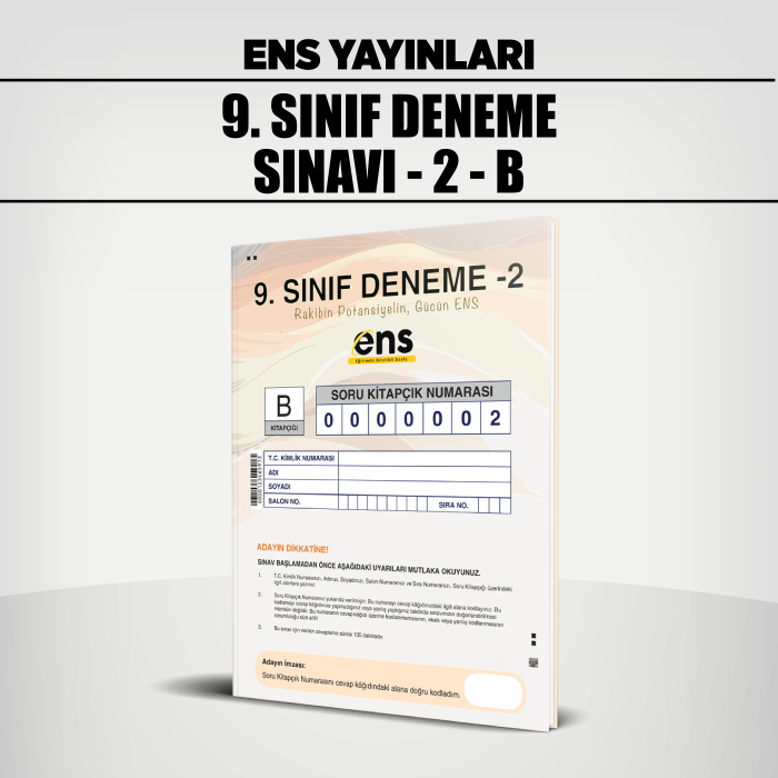 ENS 09.SINIF PERFORMANS ANALİZİ SERİSİ 2-B - 25-26