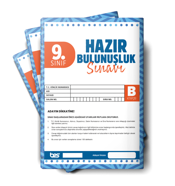 BES 09.SINIF HAZIR BULUNUŞLUK SINAVI B - 2026-27