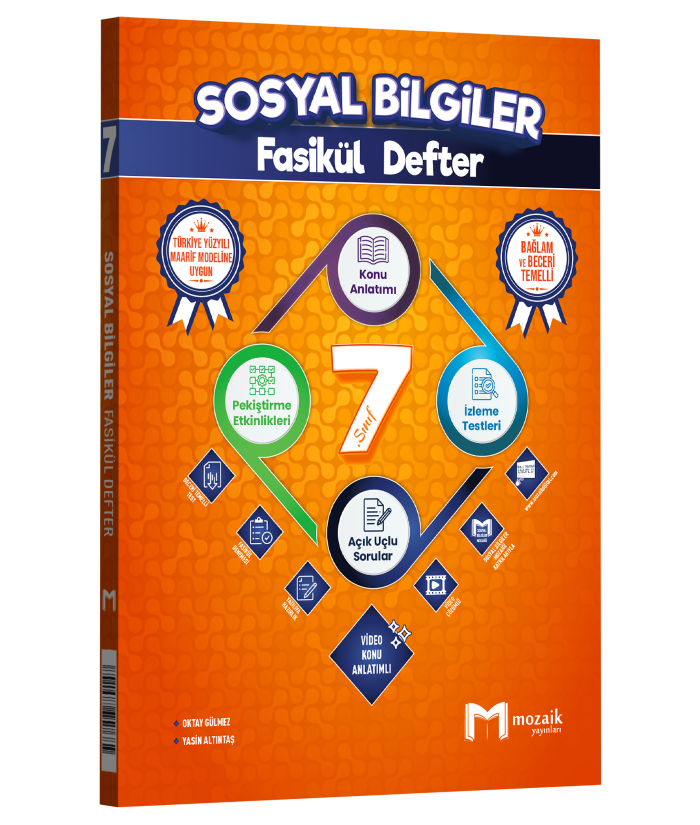 MOZAİK 7.SINIF FASİKÜL DEFTER SOSYAL BİL - 2026-27