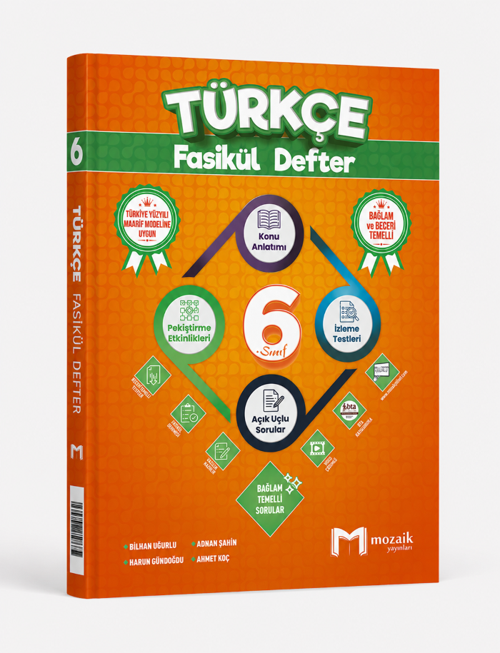 MOZAİK 6.SINIF FASİKÜL DEFTER TÜRKÇE - 2026-27