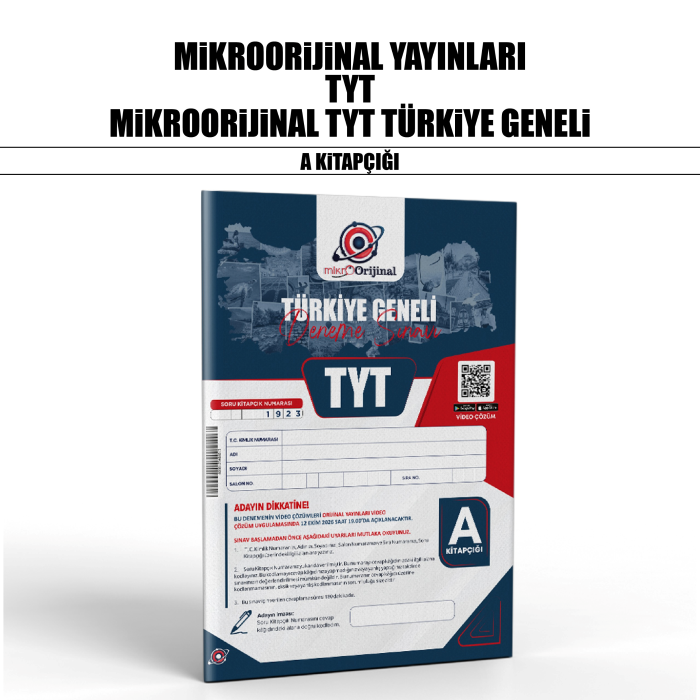 MİKROORİJİNAL TYT TÜRKİYE GENELİ A - 26-27