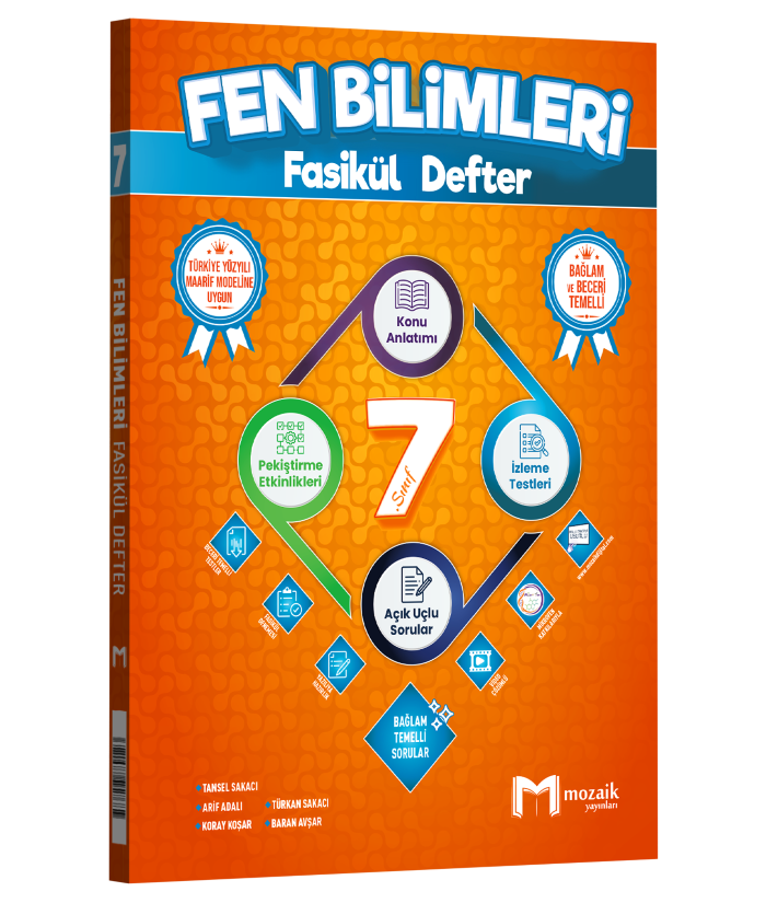 MOZAİK 7.SINIF FASİKÜL DEFTER FEN BLM - 2026-27