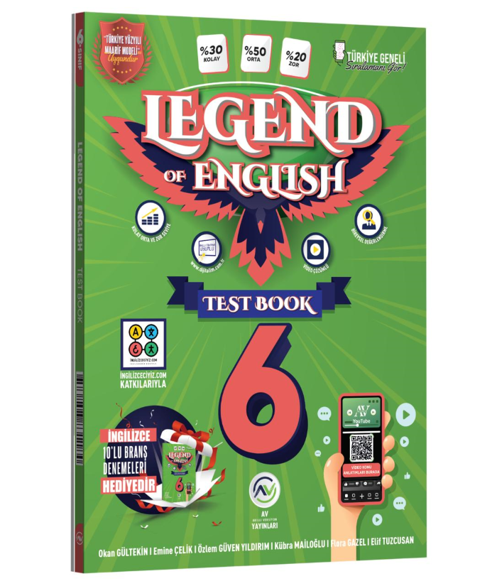 AV 6.SINIF LEGEND OF ENGLİSH TEST BOOK - 26-27