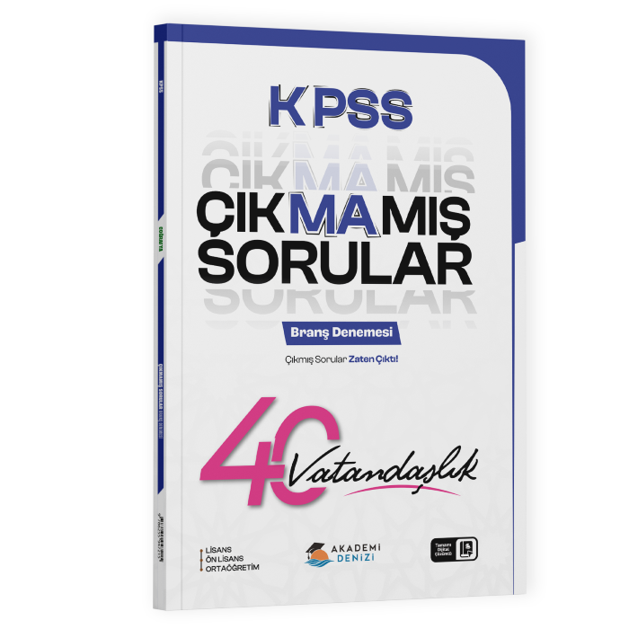 KPSS ÇIKMAMIŞ DENEME 40 LU GNC VATANDAŞLIK - 26-27