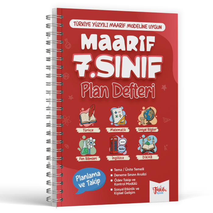 TAKDİR 07.SINIF MAARİF PLAN DEFTERİM - 2026-27