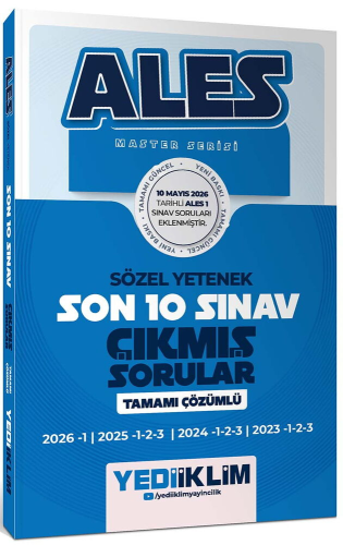 YEDİİKLİM ALES MASTER SERİ SÖZEL SON 10 SINAV-2027