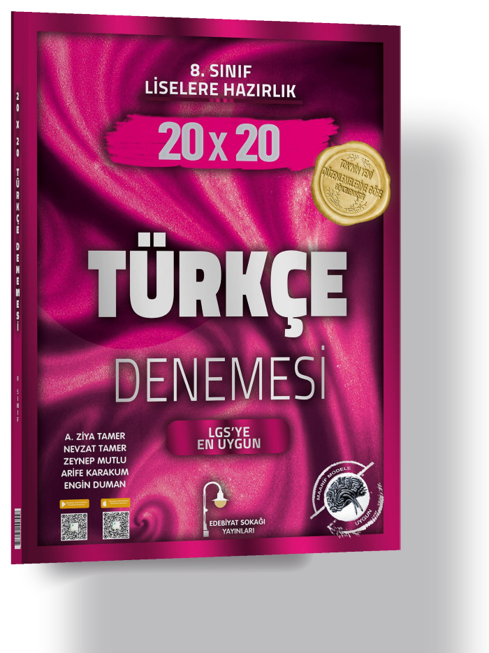 E.SOKAĞI 8.SINIF DENEME 20*20 TÜRKÇE - 25-26