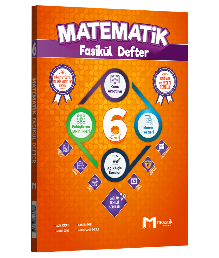 MOZAİK 6.SINIF FASİKÜL DEFTER MATEMATİK - 2026-27