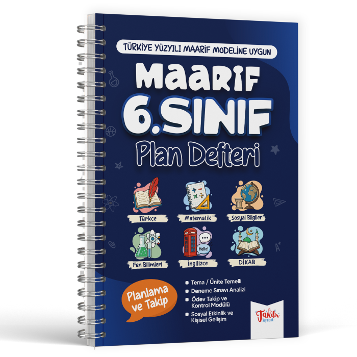 TAKDİR 06.SINIF MAARİF PLAN DEFTERİM - 2026-27