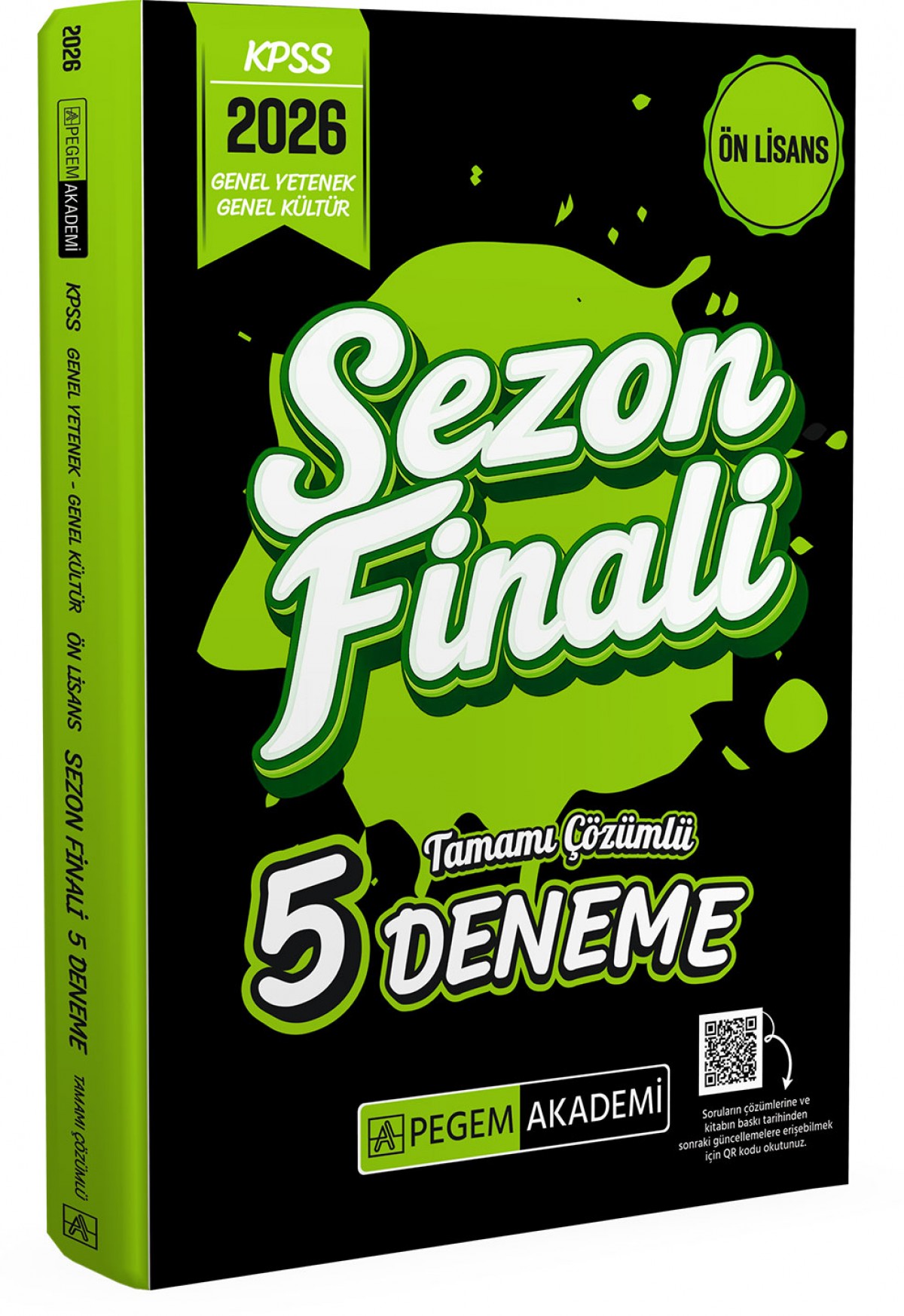 PEGEM KPSS ÖNLİSANS GYGK 5 Lİ DENEME -2026