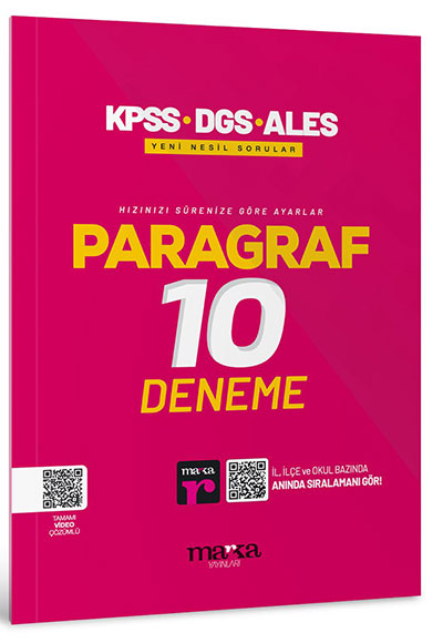 KPSS Paragraf Yeni Nesil 10 Deneme -2026