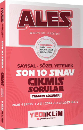 YEDİİKLİM ALES SAYISAL SÖZEL SON 10 SINAV ÇIK-2026