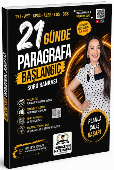 TÜRKÇENİN MATEMATĞİ 21 GÜNDE PARAGRAFA BAŞLANGIÇ